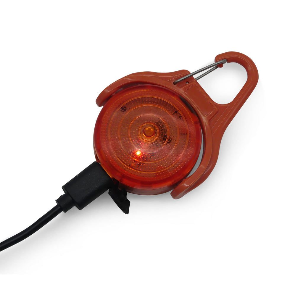 Lampe d'aventure rechargeable | Lampe LED clignotante et résistante à l'eau avec clip pour la promenade du chien, la course et les activités de plein air