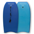 Bodyboard adulte et adolescent Fetch 50, planche de surf haute performance avec stringer et leash spiralé, bleu marine