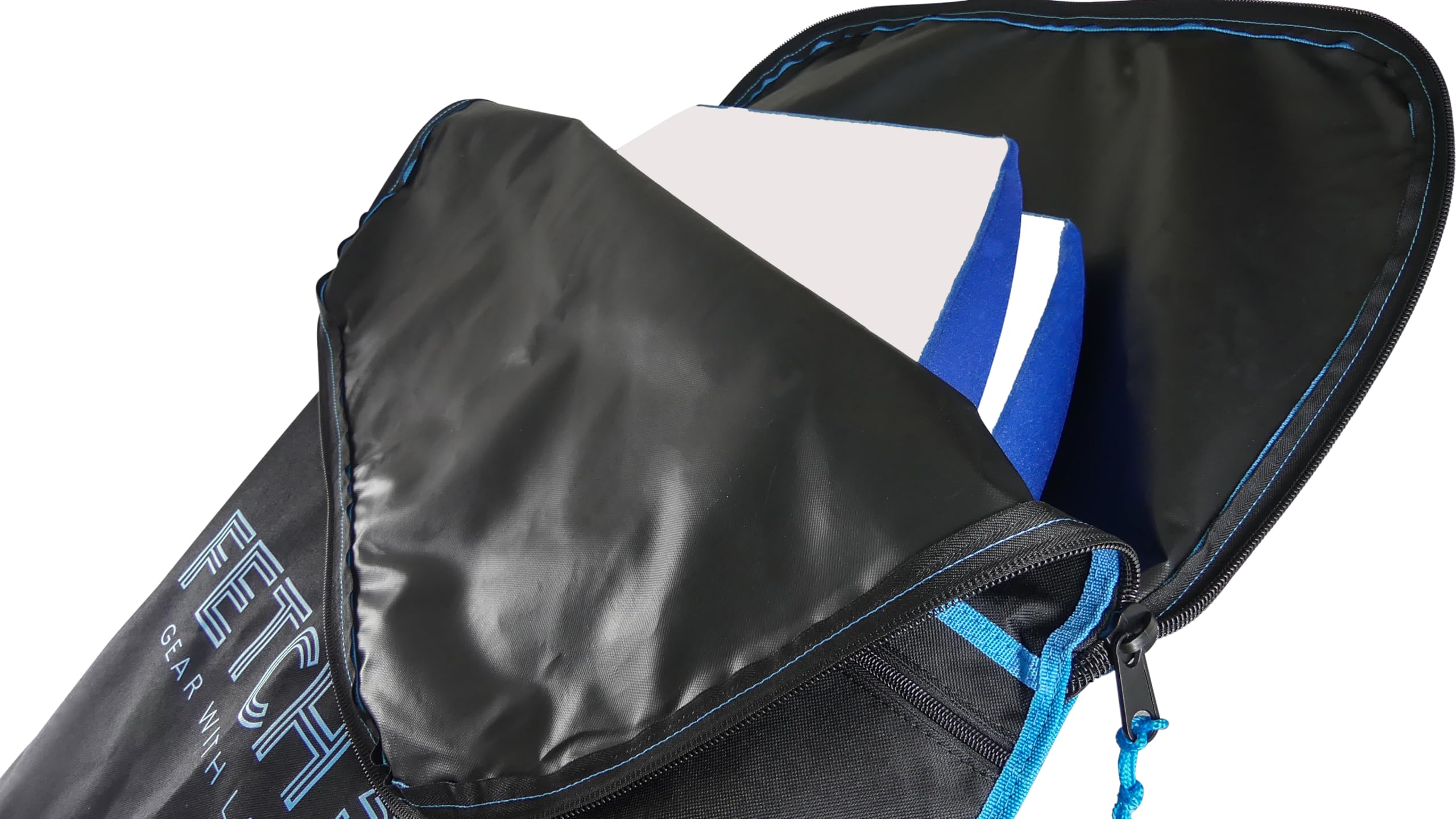 Housse de transport pour 2 bodyboards Fetch 50 avec bretelles sac à dos, polyester haute résistance, grande poche accessoires, facile à nettoyer