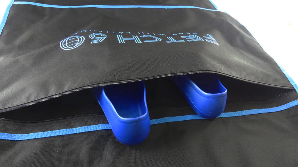 Housse de transport pour 2 bodyboards Fetch 50 avec bretelles sac à dos, polyester haute résistance, grande poche accessoires, facile à nettoyer